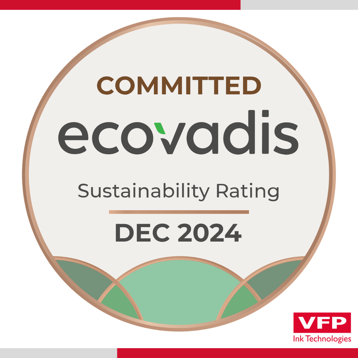 VFP Ink Technologies obtient le badge "Entreprise engagée" ECOVADIS !