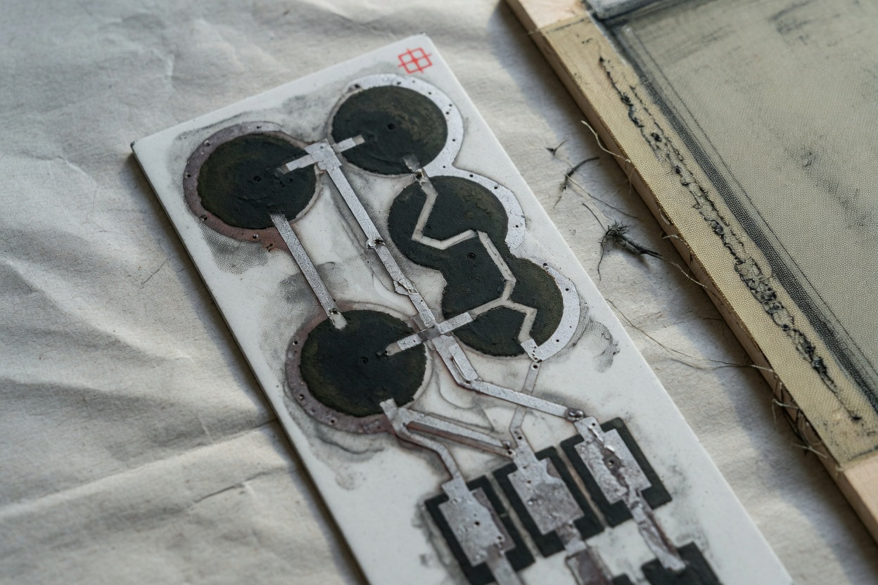 Électrodes sérigraphiées pour biocapteurs : le rôle des encres conductrices